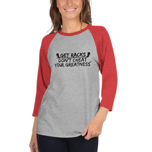 Load image into Gallery viewer, DCYG Black Red Bottoms 3/4 sleeve raglan shirt