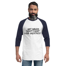 Load image into Gallery viewer, DCYG Get Racks 3/4 sleeve raglan shirt