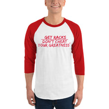 Load image into Gallery viewer, DCYG Get Racks 3/4 sleeve raglan shirt