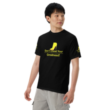 Load image into Gallery viewer, DCYG Yellow Red Bottoms Unisex garment-dyed heavyweight t-shirt