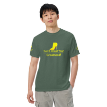 Load image into Gallery viewer, DCYG Yellow Red Bottoms Unisex garment-dyed heavyweight t-shirt