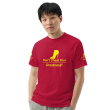 Load image into Gallery viewer, DCYG Yellow Red Bottoms Unisex garment-dyed heavyweight t-shirt