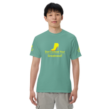 Load image into Gallery viewer, DCYG Yellow Red Bottoms Unisex garment-dyed heavyweight t-shirt