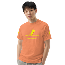 Load image into Gallery viewer, DCYG Yellow Red Bottoms Unisex garment-dyed heavyweight t-shirt