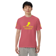 Load image into Gallery viewer, DCYG Yellow Red Bottoms Unisex garment-dyed heavyweight t-shirt