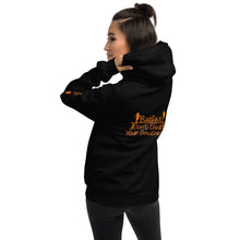 Load image into Gallery viewer, DCYG 815 Edition Baddies Orange Logo & Black Hoodie