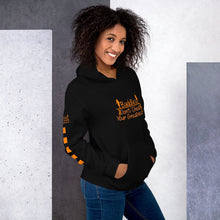 Load image into Gallery viewer, DCYG 815 Edition Baddies Orange Logo & Black Hoodie