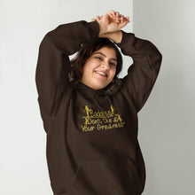 Load image into Gallery viewer, DCYG Baddies Gold Logo & Brown Hoodie