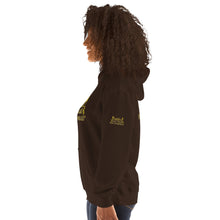 Load image into Gallery viewer, DCYG Baddies Gold Logo & Brown Hoodie