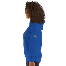 Load image into Gallery viewer, DCYG Baddies Gold Logo & Royal Blue Hoodie