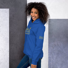 Load image into Gallery viewer, DCYG Baddies Gold Logo & Royal Blue Hoodie