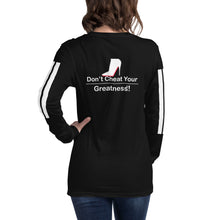 Load image into Gallery viewer, DCYG White Red Bottoms Unisex Long Sleeve Tee