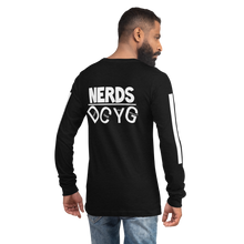 Load image into Gallery viewer, DCYG NERDS White Logo Unisex Long Sleeve Tee