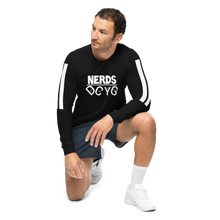 Load image into Gallery viewer, DCYG NERDS White Logo Unisex Long Sleeve Tee
