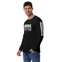 Load image into Gallery viewer, DCYG NERDS White Logo Unisex Long Sleeve Tee
