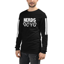 Load image into Gallery viewer, DCYG NERDS White Logo Unisex Long Sleeve Tee