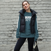 Load image into Gallery viewer, DCYG NERDS White Logo Unisex Long Sleeve Tee