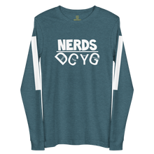 Load image into Gallery viewer, DCYG NERDS White Logo Unisex Long Sleeve Tee