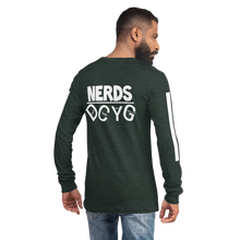 Load image into Gallery viewer, DCYG NERDS White Logo Unisex Long Sleeve Tee