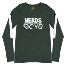 Load image into Gallery viewer, DCYG NERDS White Logo Unisex Long Sleeve Tee