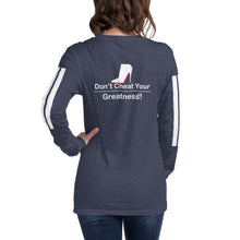 Load image into Gallery viewer, DCYG White Red Bottoms Unisex Long Sleeve Tee