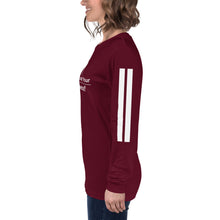 Load image into Gallery viewer, DCYG White Red Bottoms Unisex Long Sleeve Tee