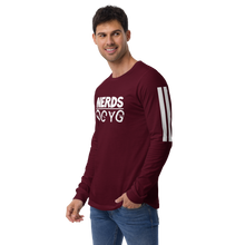 Load image into Gallery viewer, DCYG NERDS White Logo Unisex Long Sleeve Tee