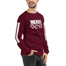 Load image into Gallery viewer, DCYG NERDS White Logo Unisex Long Sleeve Tee