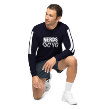 Load image into Gallery viewer, DCYG NERDS White Logo Unisex Long Sleeve Tee