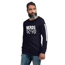 Load image into Gallery viewer, DCYG NERDS White Logo Unisex Long Sleeve Tee
