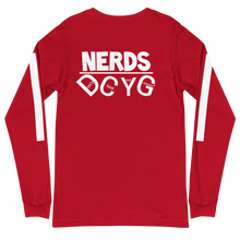 Load image into Gallery viewer, DCYG NERDS White Logo Unisex Long Sleeve Tee
