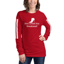 Load image into Gallery viewer, DCYG White Red Bottoms Unisex Long Sleeve Tee