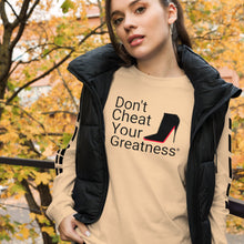 Load image into Gallery viewer, DCYG Black Red Bottoms Unisex Long Sleeve Tee