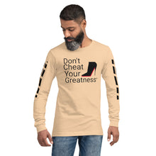 Load image into Gallery viewer, DCYG Black Red Bottoms Unisex Long Sleeve Tee