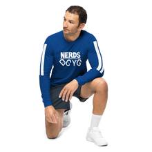 Load image into Gallery viewer, DCYG NERDS White Logo Unisex Long Sleeve Tee