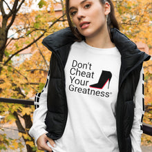 Load image into Gallery viewer, DCYG Black Red Bottoms Unisex Long Sleeve Tee