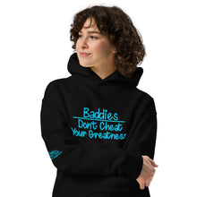 Load image into Gallery viewer, DCYG 24 Baddies Turquoise Logo oversized hoodie