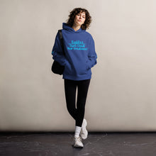 Load image into Gallery viewer, DCYG 24 Baddies Turquoise Logo oversized hoodie