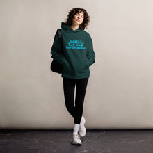 Load image into Gallery viewer, DCYG 24 Baddies Turquoise Logo oversized hoodie