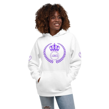Load image into Gallery viewer, Royalty 24 Purple Logo & Unisex Hoodie