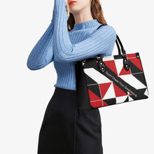 Load image into Gallery viewer, 45 Dgr White Logo & Red, White & Black Multiple Sizes Upgraded Luxury Women PU Leather Handbag