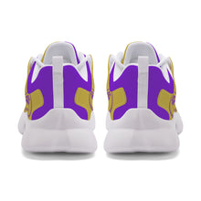 Load image into Gallery viewer, Royalty 24 Purple ,Gold Logo & Stripes Unisex New Training Runing Shoes