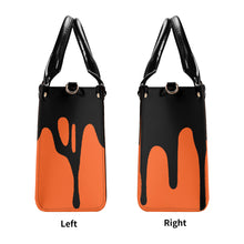 Load image into Gallery viewer, DRIP Black logo & Orange Multiple Sizes Upgraded Luxury Women PU Leather Handbag