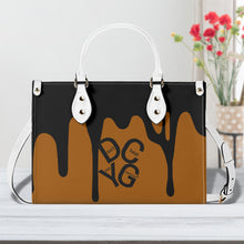 Load image into Gallery viewer, DRIP LO Black Logo & Brown Multiple Sizes Upgraded Luxury Women PU Leather Handbag