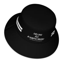 Load image into Gallery viewer, Cure 4 Doge White Logo & Stripes Reflective Bucket Hat