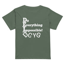 Load image into Gallery viewer, DCYG DEI 24 White Logo Women’s high-waisted t-shirt