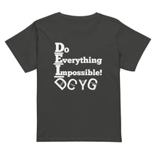 Load image into Gallery viewer, DCYG DEI 24 White Logo Women’s high-waisted t-shirt