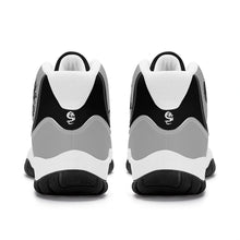 Load image into Gallery viewer, SWAN Black, White Dragon Logo & Black, Grey , White High Top Air Retro Sneakers - White