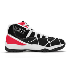 Load image into Gallery viewer, DONT D4X White Logo ,Red ,White Stripes & Black High Top Air Retro Sneakers - White
