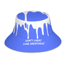 Load image into Gallery viewer, DCYG 24 DRIP White & Blue Bucket Hat